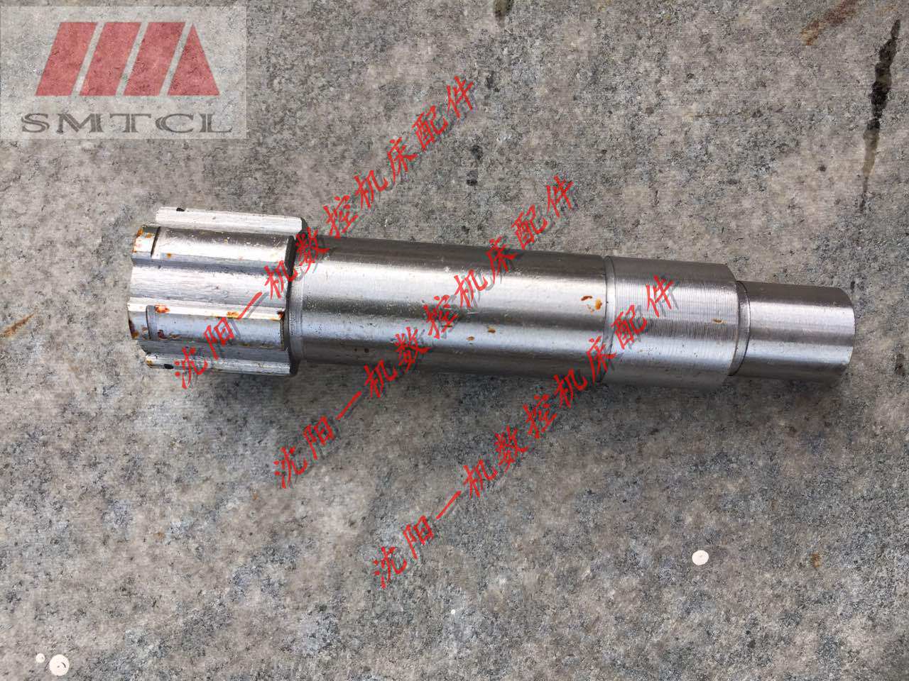 中捷镗床配件 TPX6111B TPX619B 原厂镗床花键轴 27371 L105.5