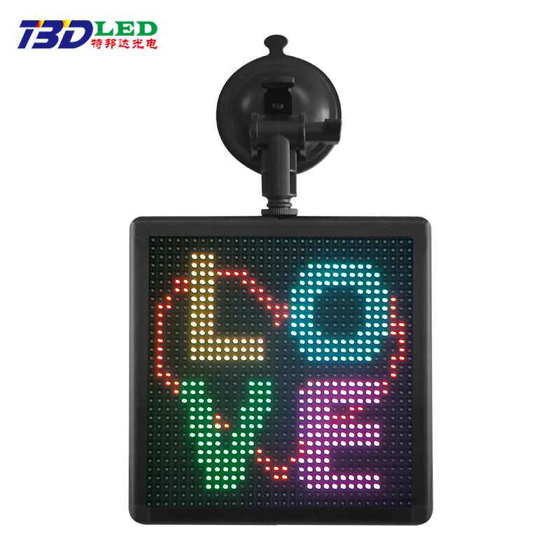新款上市led车载屏蓝牙APP发送车载LED显示屏 汽车后窗LED无线