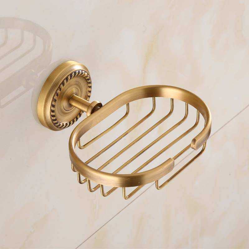 热销款工厂 卫生间挂件古铜仿古欧式古典放香皂盒肥皂盒皂网架