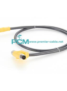 防水 K L M S T编码 M12 H Y T型分路器连接器2公头1母头连接线