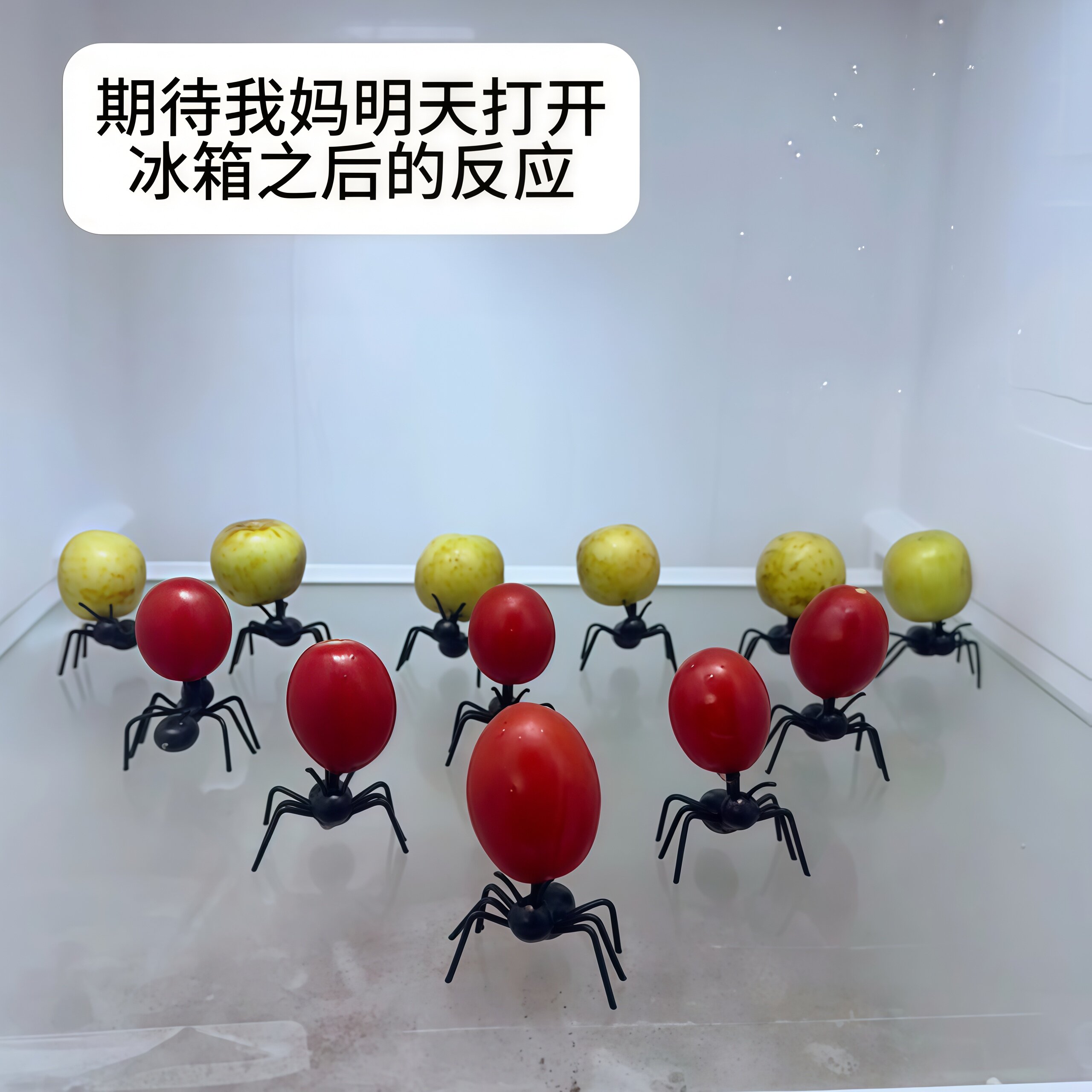 搬家蚂蚁水果叉搞怪创意牙签点心摆盘派对桌面布置仿真昆虫小摆件