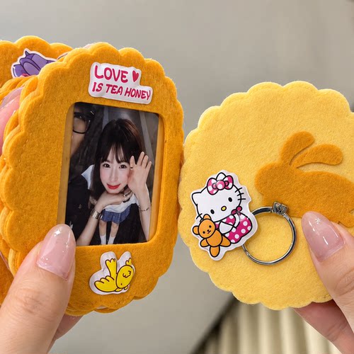 中秋节用不织布月饼相册送礼物