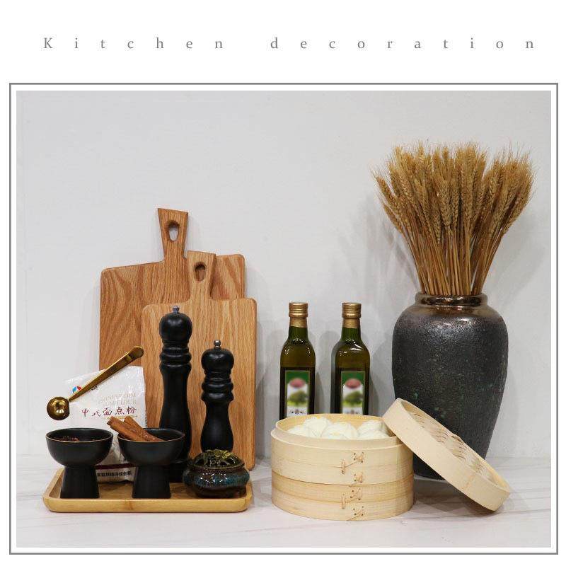样板间厨房橱柜装饰摆件软装饰品新中式陈列道具砧板花艺托盘组合,玩具/童车/益智/积木/模型,毛绒/玩偶/公仔/布艺类玩具,淘宝优惠券,粉丝福利购,淘宝优惠卷