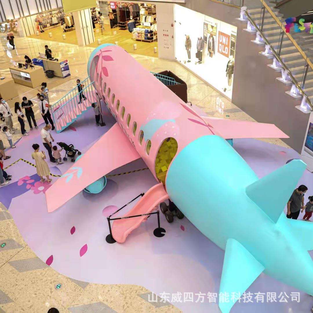 铁艺儿童乐园仿真飞行飞机模拟教学舱航天模型商场景区美陈道具制