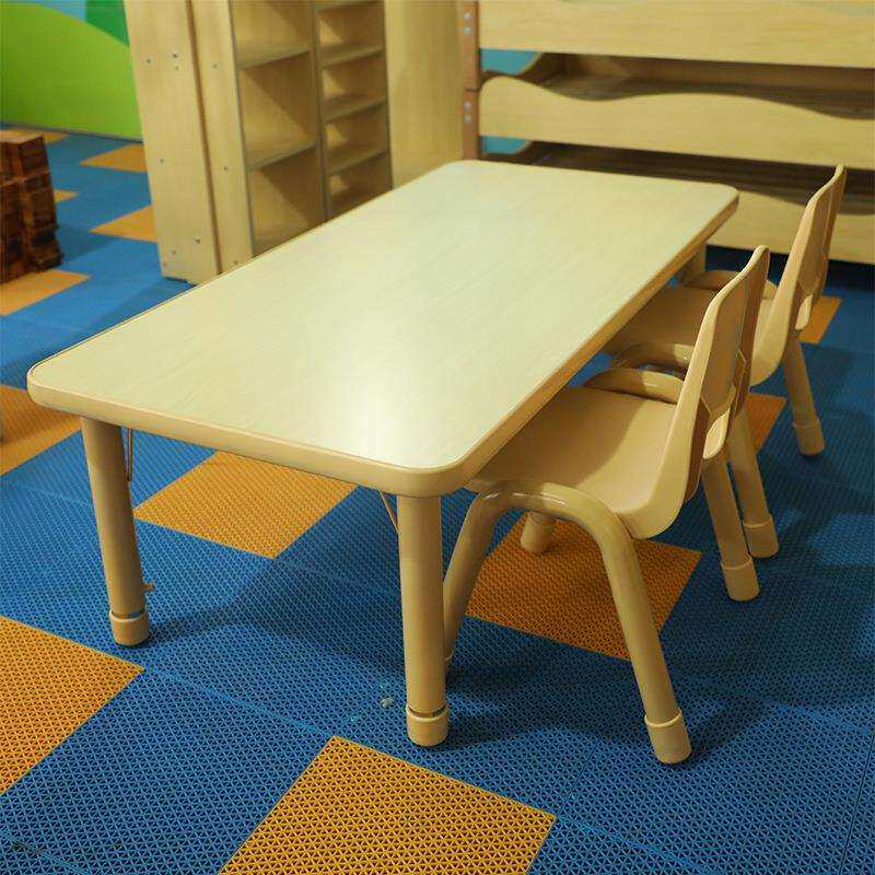 幼儿园儿童铁脚椅子培训机构桌椅靠背塑料课桌成人椅家用学习凳子