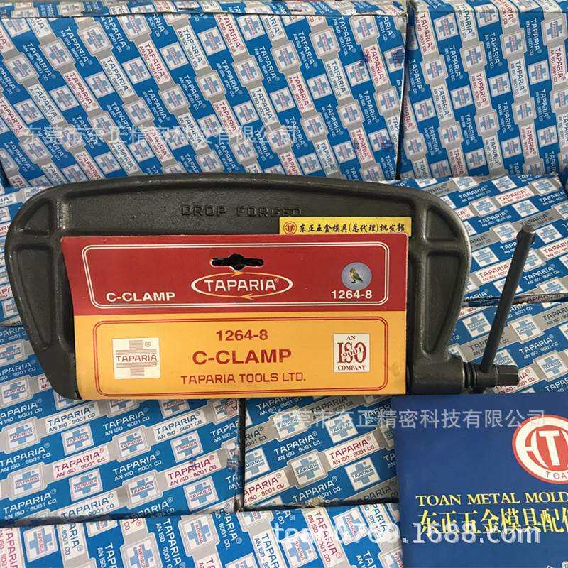 TAPARIA印度G字夹重型g型虾公码D型夹C型木工夹C-CLAMP固定夹工具