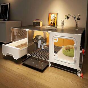 猫笼子厕所一体不占地小型猫柜家用室内猫咪别墅猫窝一室一厅一卫