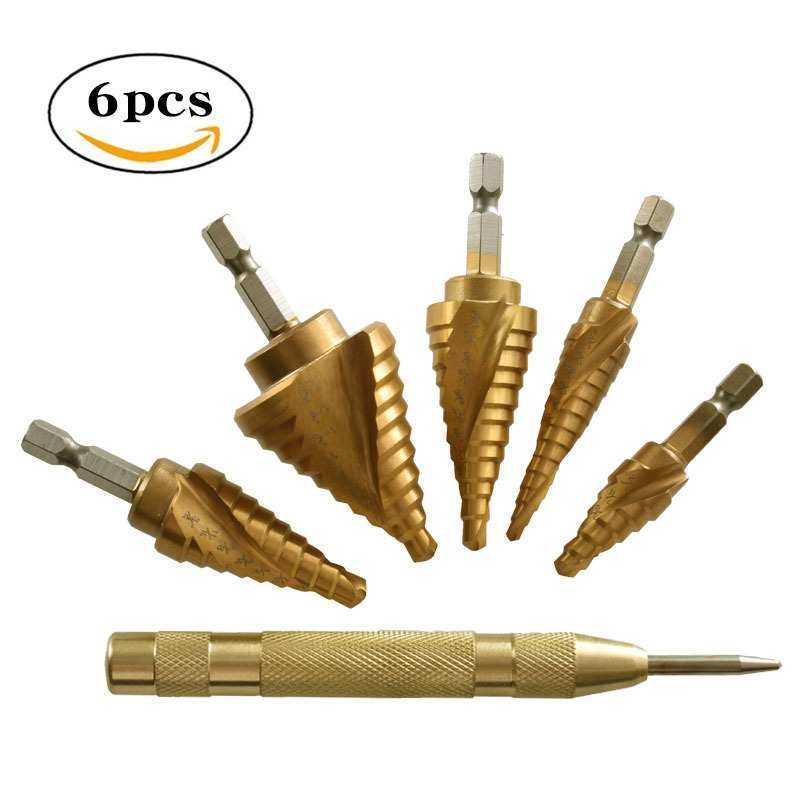 英制阶梯钻手电钻打孔工具台阶钻头套装镀钛螺旋六角柄宝塔钻头,3C数码配件,摄像机配件,淘宝优惠券,粉丝福利购,淘宝优惠卷