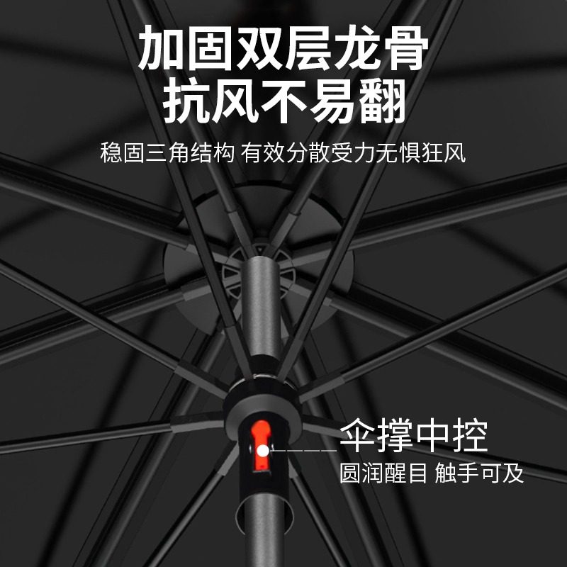 逗号船长钓鱼伞2.6米多向大钓伞2023新款加厚防晒防雨垂钓遮阳伞