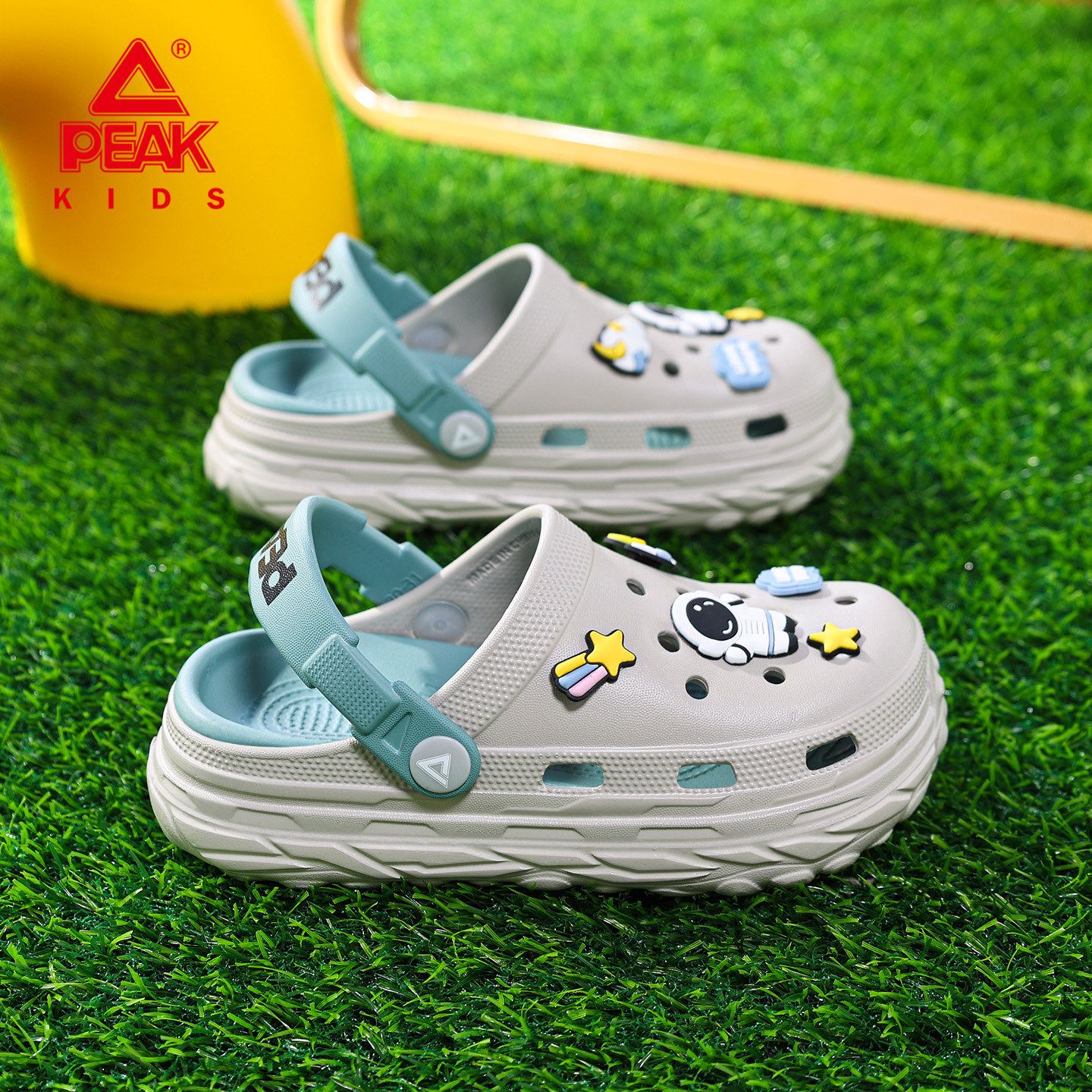 匹克男童洞洞鞋夏季外穿防滑软底儿童凉鞋2026新款女孩大童拖鞋