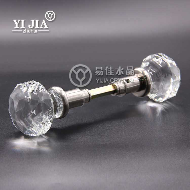 高档奢华水晶门把手 卫生间门把手圆拉手 欧式柜门青古铜拉手