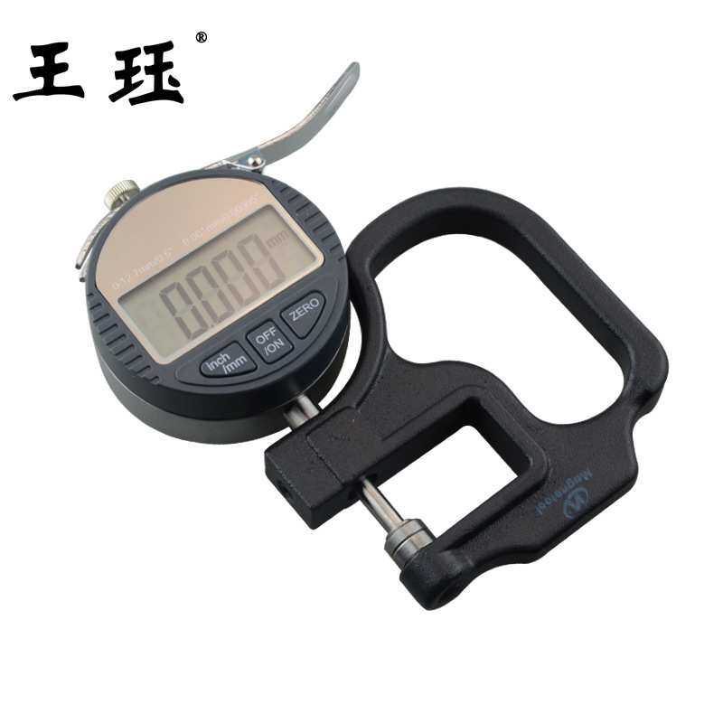 王珏 测厚规数显百分千分测厚规0-12.7薄膜布料胶带测量厚度仪