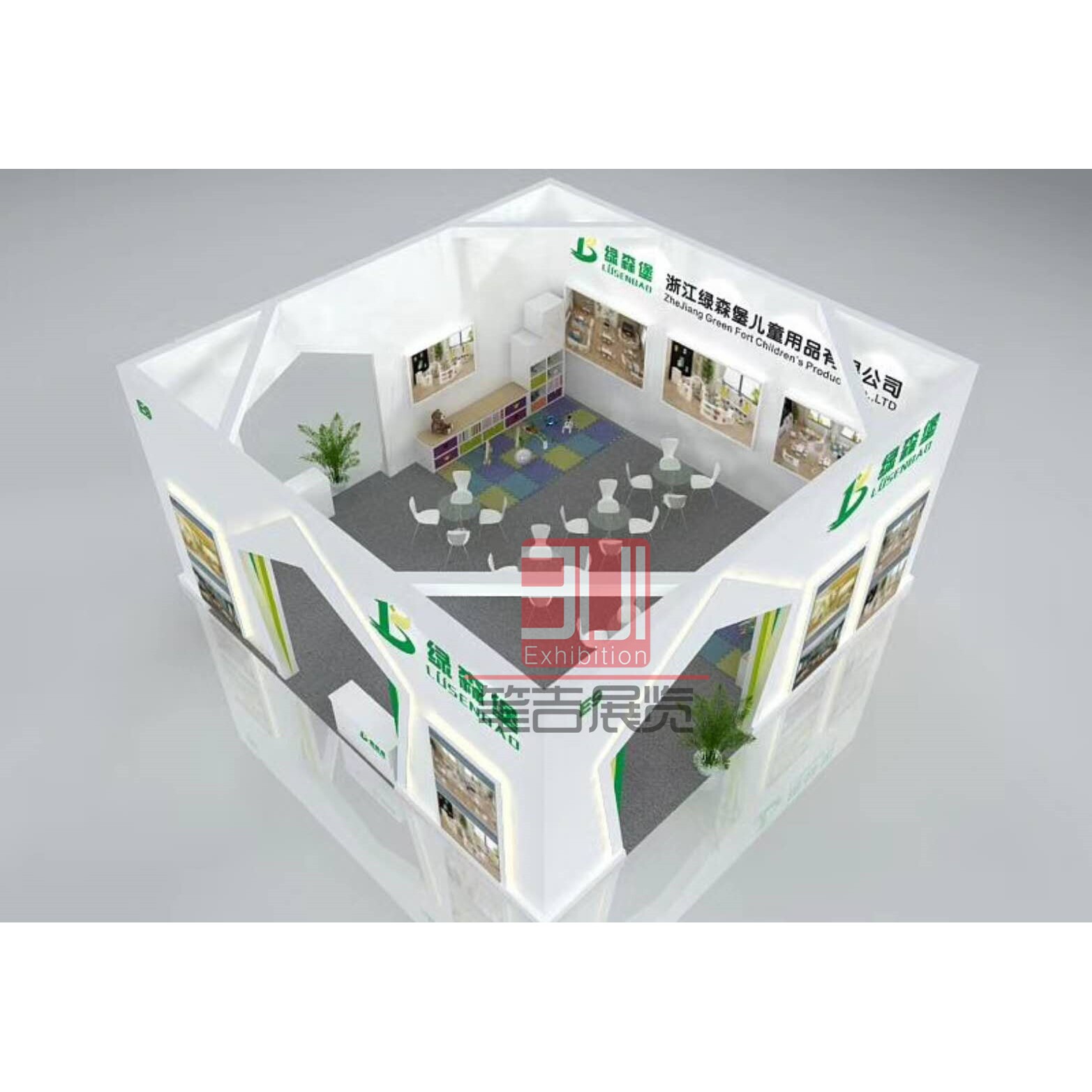 孕婴童展设计搭建装修 上海展览服务设计搭建 展台设计搭建工厂