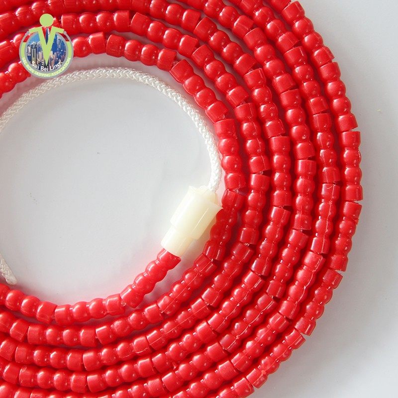 获冠 个人竹节绳成人可调节花样珠节跳绳儿童绳个人比赛用跳绳