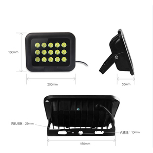 220V停车系统道闸车牌识别补光灯监控补光灯led自动感应白光灯15W