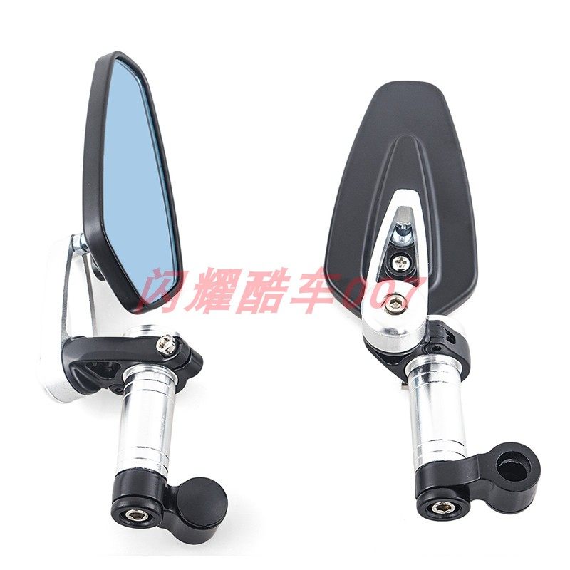 摩托车小牛电动车改装福喜巧格鬼火劲战通用型后视镜倒车镜反光镜