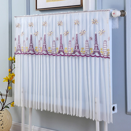 暖气罩暖气片遮挡美化装饰布艺简约防尘套老式铸铁暖气套防熏黑