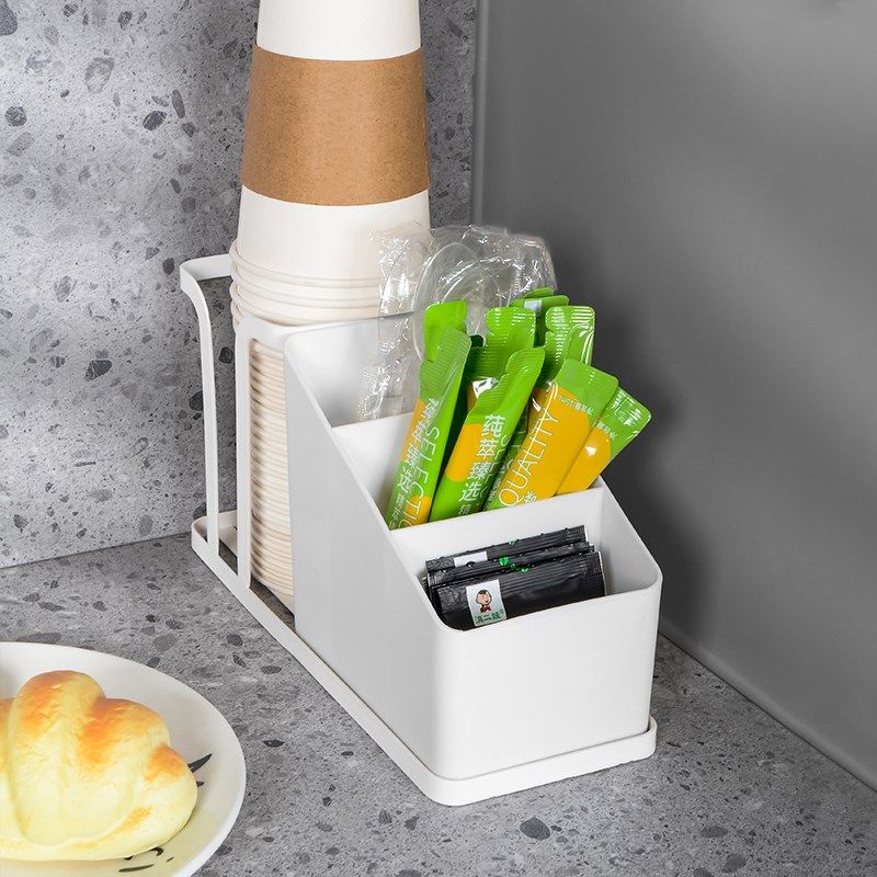 一次性杯子取杯器桌面纸杯架饮水机吸管纸杯放置架吧台咖啡置物架