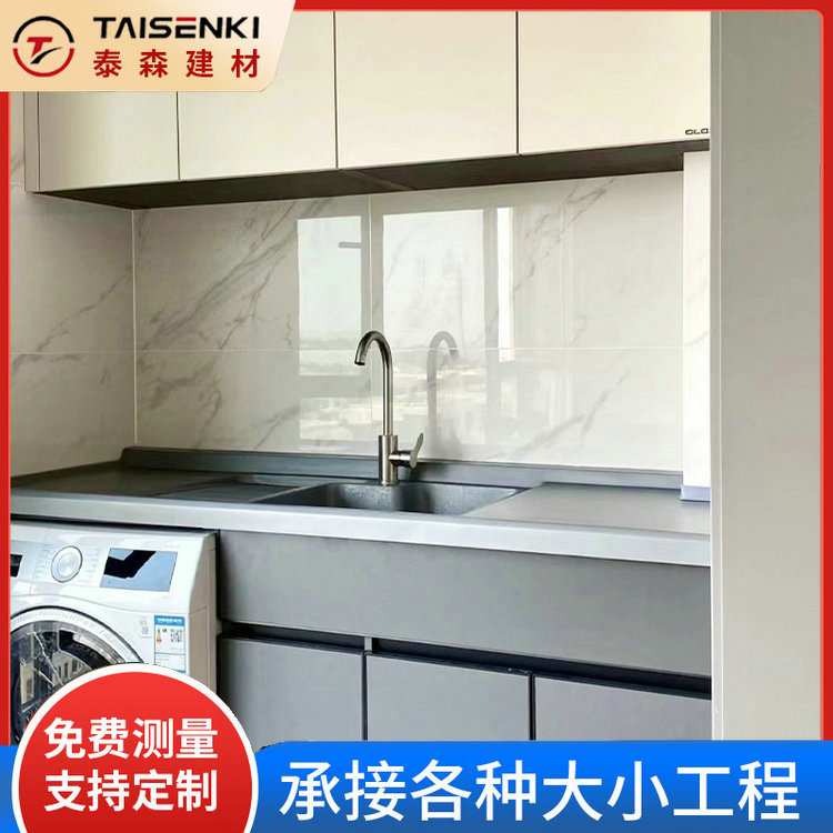 家用简约厨柜定 制组装家用木质轻奢现代入户柜子简约橱柜可组装