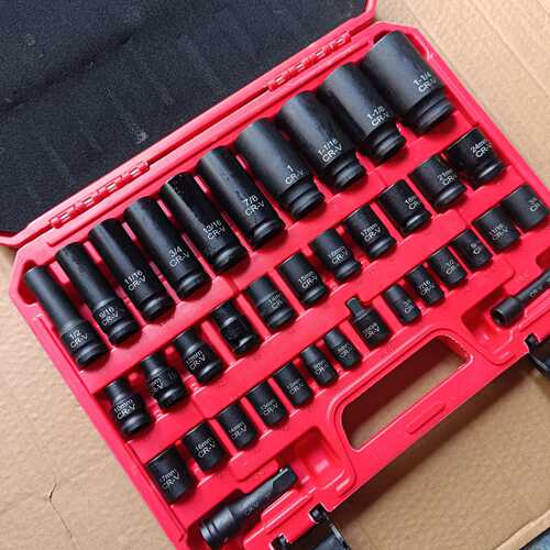 KT3/8系列50pc48件气动套筒全套套装DT长短套筒组风动套筒37PCS