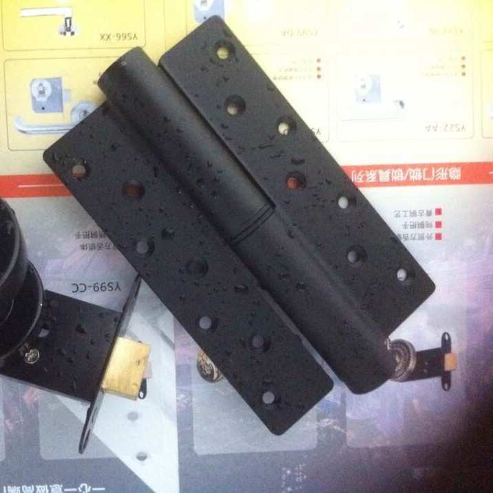 兰玛玛卡黑色隐形门合页闭门器液压缓冲定位弹簧自动关门闭门器