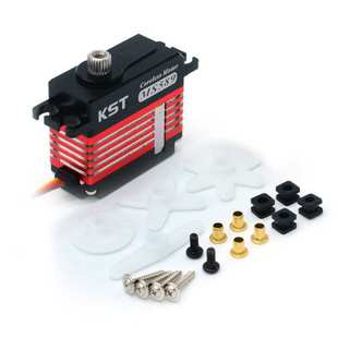 KST MS589 500级直升机高压十字斜盘舵机9.2kg磁性传感器金属舵机