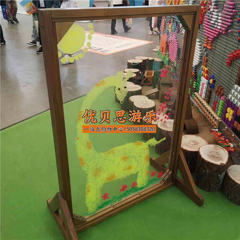 早教幼儿园儿童板外透明绘画板术机玻璃涂鸦板美有教学画户广告板