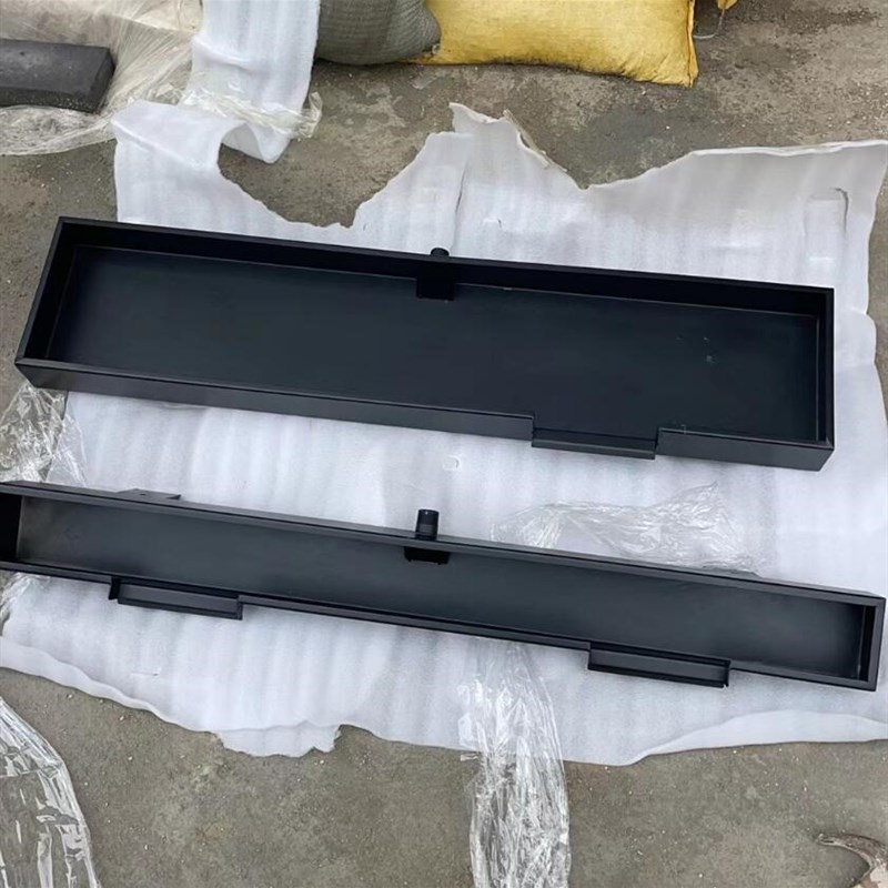 不锈钢瀑布导流槽流水槽出水口叠水瀑布幕件庭院造型布瀑灯水配墙