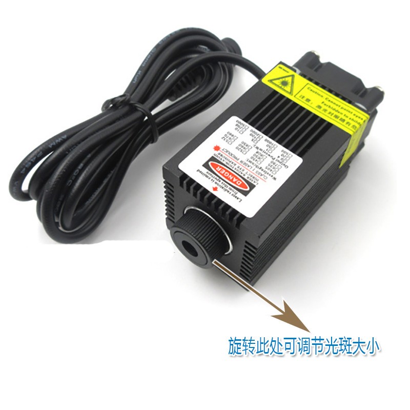 405nm蓝点光450nm模光高功率带温控紫状激光器蓝组镭射定位灯模块