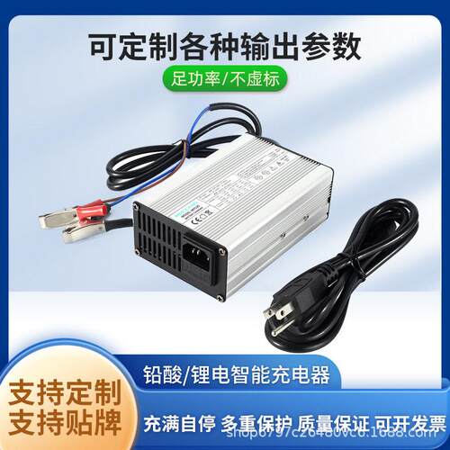 12V5A,12V6A电动车充电器 快速铅酸电池充电器带夹子