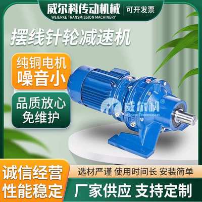 卧式/立式摆线针轮减速机BWD1/BLD1配国标铜芯电机泰兴厂家直销