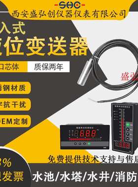 AT500W/XEW501/GHR900/LC1000一体投入式液位变送器水位传感器