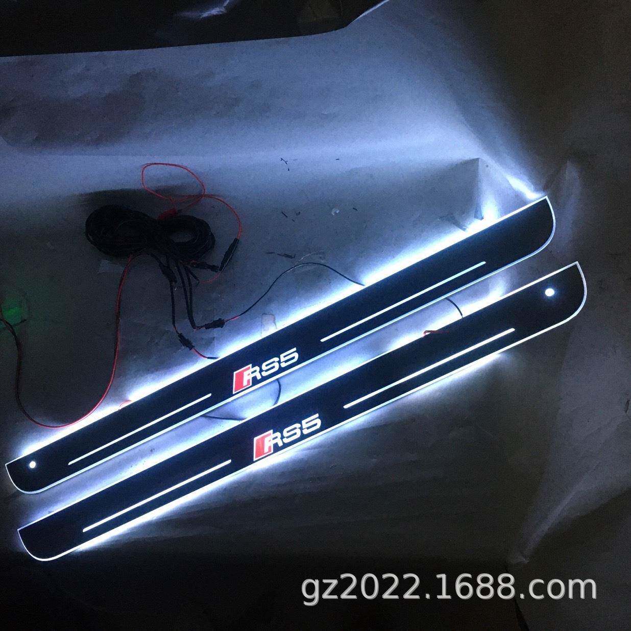 红外免破线适用于奥迪RS5两门A5流光动态LED灯迎宾踏板门槛条改装