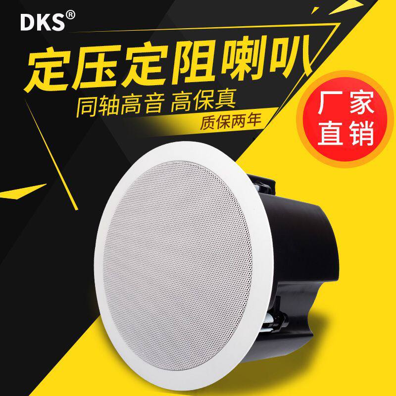 厂家直销定阻定压两用吸顶喇叭家庭影院吸顶音箱同轴音响套装商用