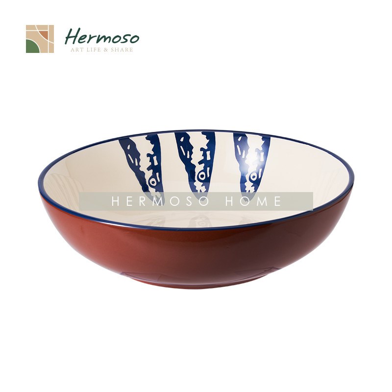 HERMOSO 剑鱼陶瓷盘子菜盘沙拉盆碗水罐家用餐具碟子汤盘高级感