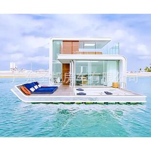 智能电动游轮防风遮阳防雨船屋别墅钓鱼观光民宿文旅酒店式船屋