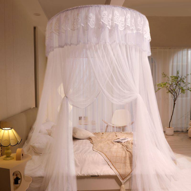 2023新款蚊帐挂钩天花板免安装吊顶式家用卧室蚊帐吊挂圆顶落地式