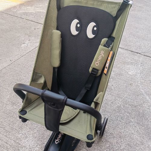 T2小虎子KK口袋车遛娃防驼背硬板靠背坐垫支撑丸丫透气通用型刺绣