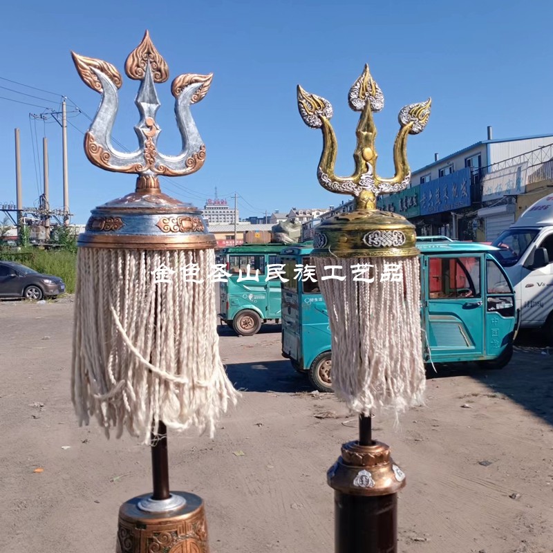 锭鲁苏摆件蒙古族成吉思汗塑旗雕战工艺品蒙古包餐厅平安錠苏力德