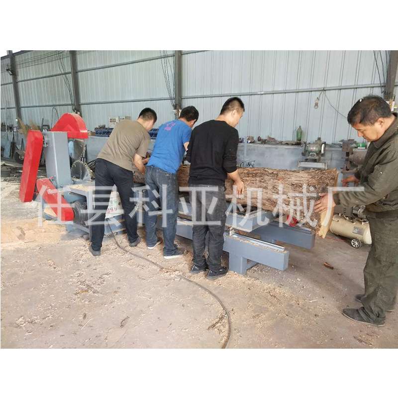 大型半自动跑车木工带锯机立式圆木推台锯电动原木开料锯厂家直销