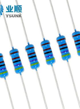 3W金属膜电阻五色环精密电阻功率：3W±1%（10R~91R)