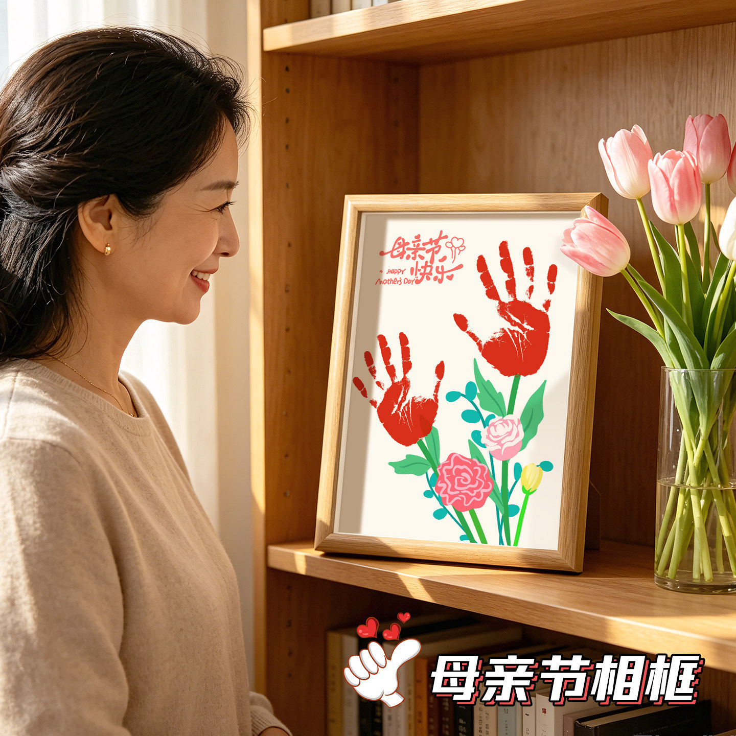 母亲节创意相框摆台送妈妈生日礼物卧室玄关柜高级感装饰画框摆件