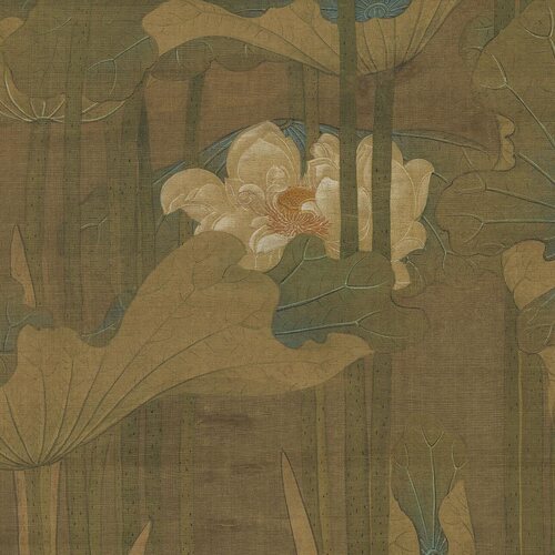 许仪荷香清夏图古代名家工笔荷花高清艺术微喷绘复制客厅装饰挂画