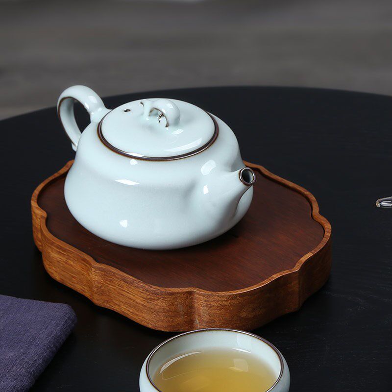 高端纯手工青瓷铁胎功夫茶具套装陶瓷大号家用客厅泡茶壶茶杯送礼