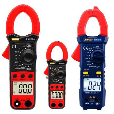 数字钳形表钳形多用三用表滨江BM5268交流电流表电容钳流表温度