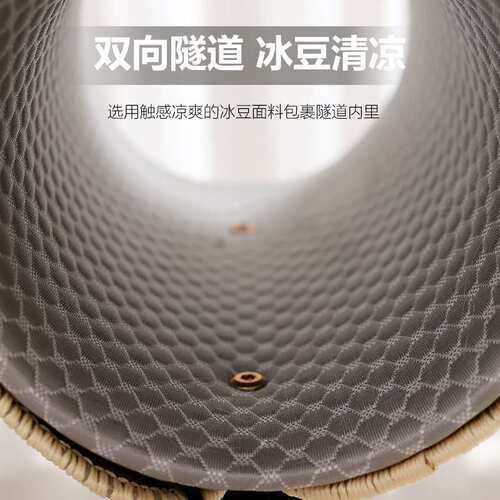 猫爬架猫窝一体隧道抓板剑麻耐磨不易掉屑自嗨解闷宠物用品跨境款