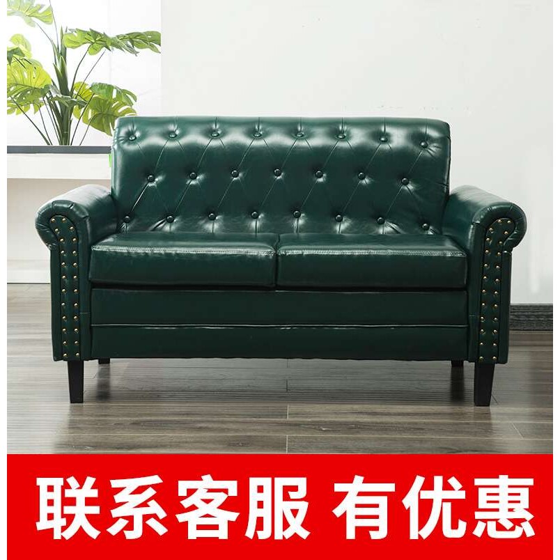 复古欧式工业风沙发单双三人餐厅酒吧清吧咖啡店服装店用实木美式
