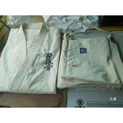 巴西柔术柔道服制服白色本色极真会道馆空手道比赛儿童套装