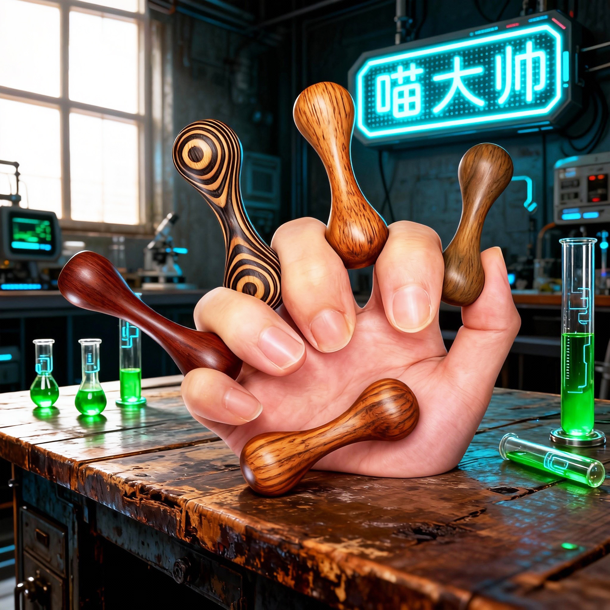 【正品】天然木质宝乐珠文玩迷你EDC玩具