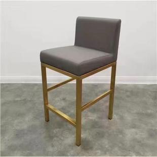 商场柜台凳子靠背高脚前台接待椅子眼镜珠宝店收银吧台椅默认其他